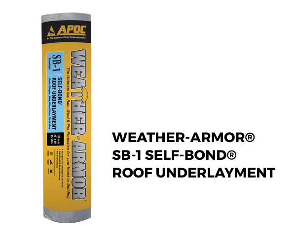 Weather-Armor® SB-1 Self-Bond® Roof Underlayment